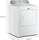 Maytag® White Top Load Washer & Gas Dryer Laundry Pair-4