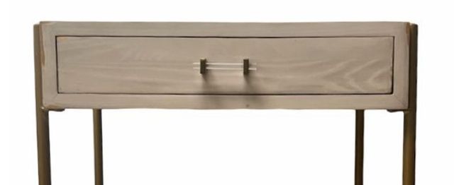 Million Dollar Rustic Nero White Nightstand-1