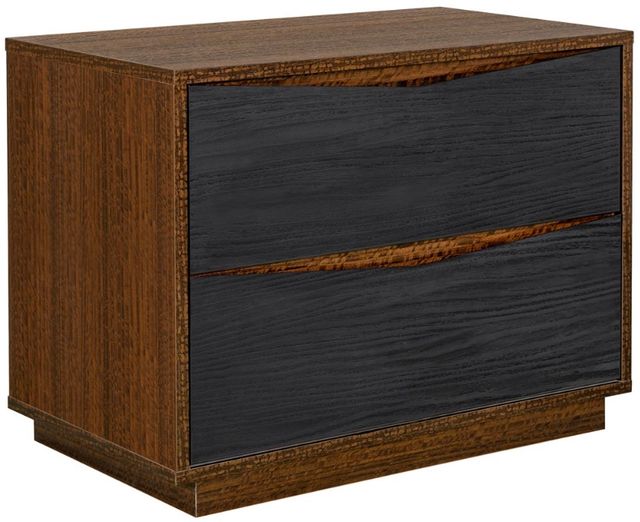 Michael Amini® Kayner Charcoal 2-Drawer Nightstand-0