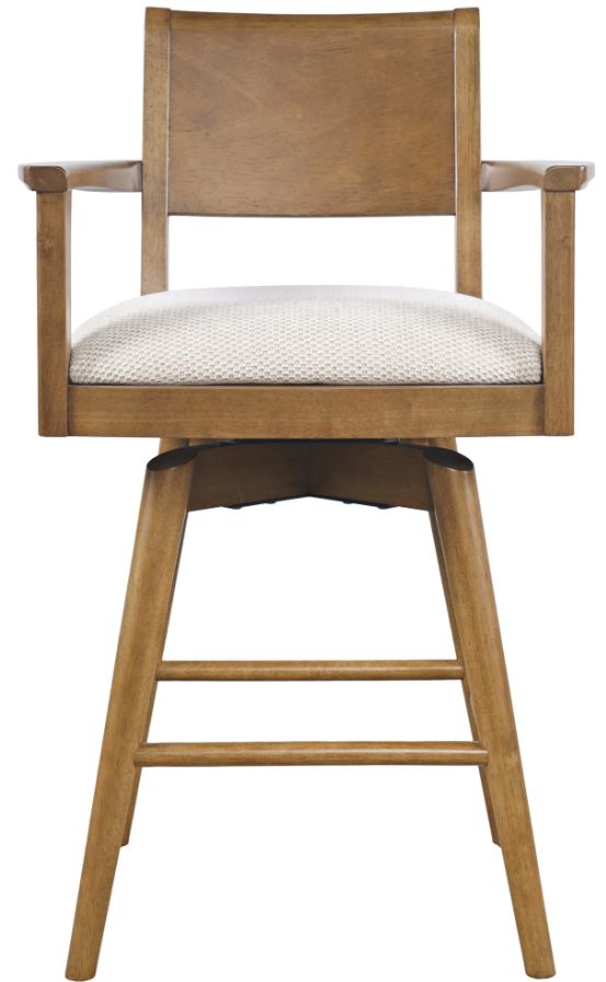 Jofran Inc. Axis Sable Panel Back Swivel Counter Stool-2