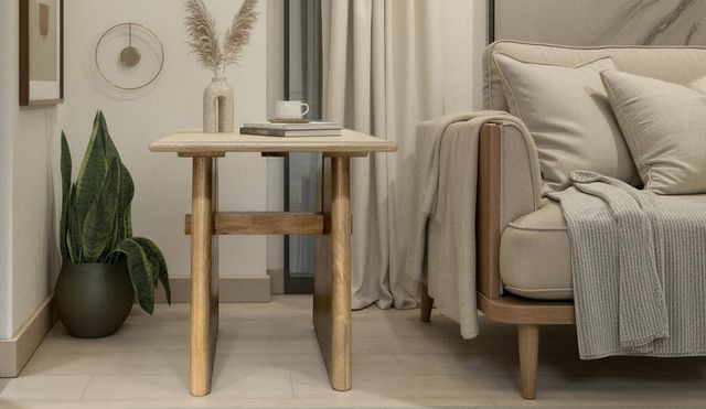 Nest Home Collections Natalie Weathered Timber End Table-1