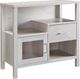 Brassex Inc. White Oak Storage Cabinet-0