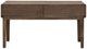 International Furniture Direct Olivia Brown 2-Drawer Sofa Table-1