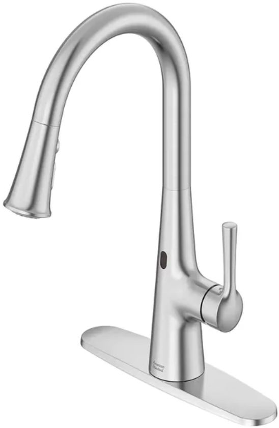 American Standard Southport Stainless Steel Touchless Single-Handle Pull-Down Dual Spray Kitchen Faucet-1