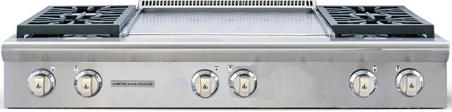 American Range Performer Series 48" Stainless Steel Gas Rangetop-0