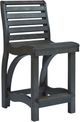 C R Plastics St. Tropez Black Counter Stool-0