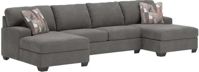 Signature Design by Ashley® Seyler Lane 3-Piece Graystone Sleeper Sectional and Double Chaise-0