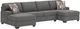 Signature Design by Ashley® Seyler Lane 3-Piece Graystone Sleeper Sectional and Double Chaise-0