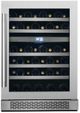 Aviva Vinopazzo 24" Stainless Steel Built-In or Freestanding Wine Cooler-0