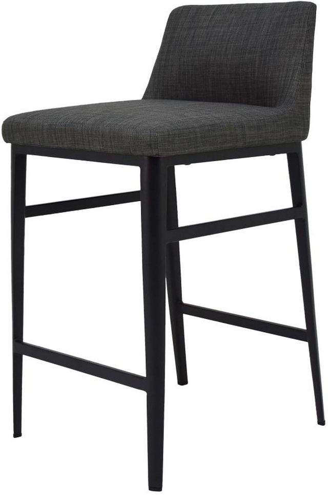 Moe's Home Collection Baron Charcoal Grey Counter Stool-1