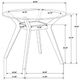 Coaster® Paxton Glass Top Counter Dining Table with Brown Base-2