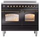 Ilve® Nostalgie II Series 40" Glossy Black Pro Style Induction Range-4