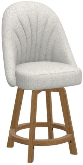 Chromcraft Customizable Landry Swivel Bar Height Dining Stool-4