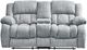 Global Furniture USA U250 Gray Manual Reclining Loveseat-0
