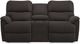 La-Z-Boy® Trouper Walnut Power Reclining Loveseat with Headrest and Console-0