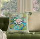Nourison Home™ Mina Victory Vintage Pillow Blue 19"x19" Throw Pillow-3