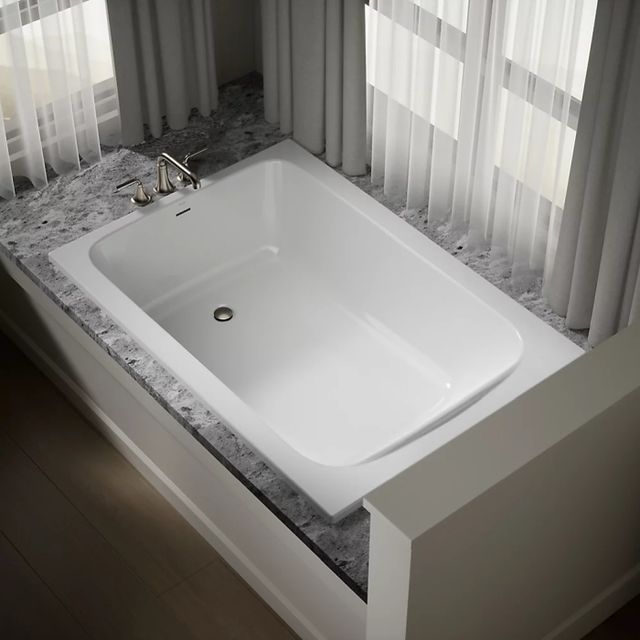 KOHLER® Avec® White 60" x 42" Drop-In Bath-3