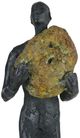 Currey & Company Man on Rock Bronze/Brown Medium Sculpture-4