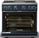 Viking® 7 Series 36" Slate Blue Pro Style Natural Gas Range with 12" Reversible Griddle-1