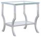 Coaster® Saide 3-Piece Tempered Glass Top Occasional Table with Chrome Base Set-3