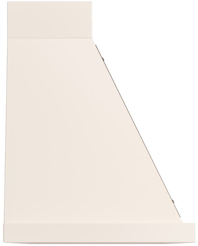 Ilve® Nostalgie II Noblesse 60" Antique White Wall Mounted Range Hood with Burnished Trim-2