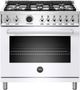 Bertazzoni Professional Series 36" White Pro Style Duel Fuel Range-0