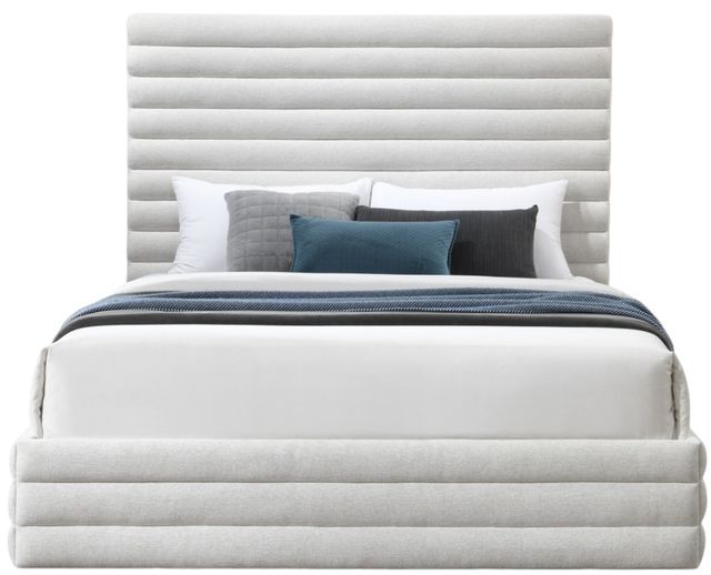 Meridian Furniture Maxwell Cream King Panel Bed-1