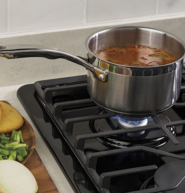 GE® 30" Black Gas Cooktop with Dishwasher-Safe Grates-4