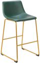 Zuo® Modern Augusta Gold/Green Barstool-0