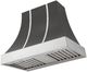 AGA Cascade 36" Slate Wall Mounted Range Hood  with Polished Chrome Trim-0