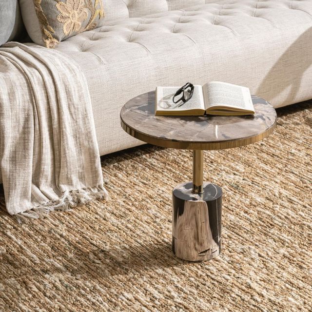 Classic Home Jordyn Molten Husk Large Accent Table-1