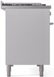 Ilve® Professional Plus II 48" White Pro Style Dual Fuel Range-3