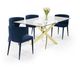 VIG Furniture Modrest Pyrite Gold Glass Dining Table-4