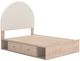 Signature Design by Ashley® Arloster Tan/White Youth Full 4-Drawer Upholstered Storage Panel Bed-0