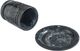 TOV Furniture Channeled Black/White Swirl Resin Kiddush Cup-4