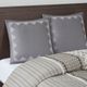 Olliix by INK+IVY Isla Gray Cotton Embroidered Euro Sham-3