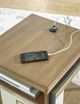 Signature Design by Ashley® Fridley Brown End Table with Black Metal Frame-5