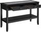 Steve Silver Co. Garvine Gray Sofa Table with Midnight Base-2