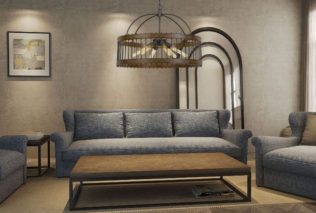 Cal® Lighting & Accessories Cantania Brown Pendant-2