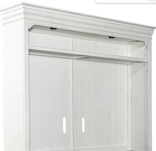 Liberty Furniture Allyson Park Charcoal/Wirebrushed White Entertainment Center-2