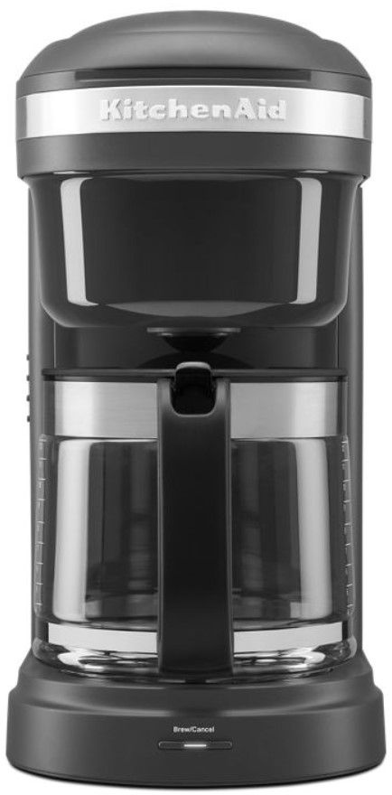 KitchenAid® 12 Cup Matte Charcoal Gray Drip Coffee Maker-1