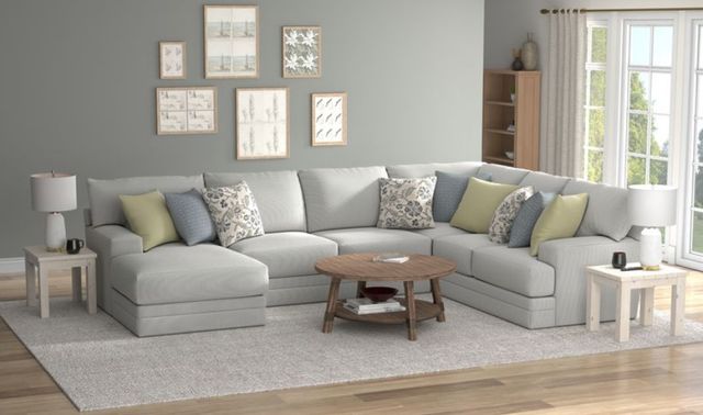 Jackson Furniture Stockbridge 3-Piece Slate Left-Arm Facing Sectional and Chaise-1