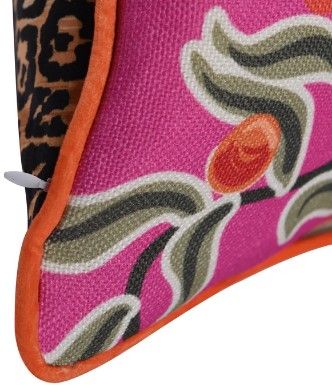 Stylecraft Tinck Brown/Pink Throw Pillow-3