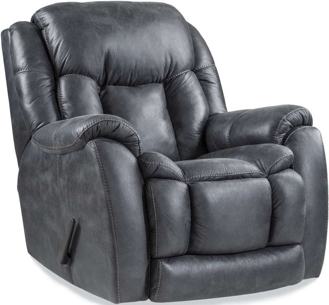 HomeStretch Gray Scoop Seat Rocker Recliner-0