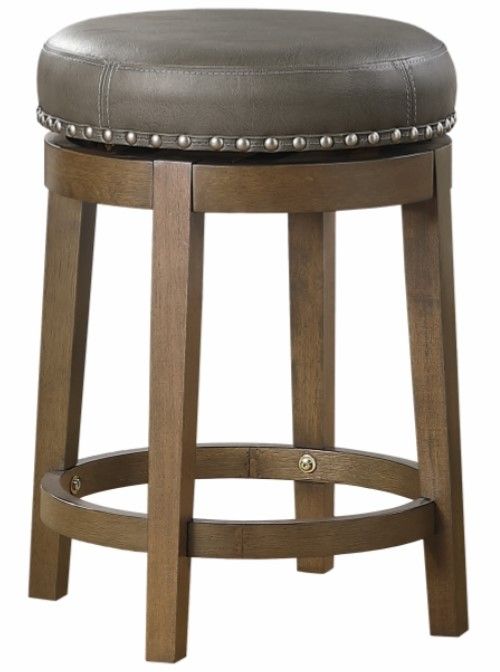 Homelegance® Westby Brown/Gray Counter Swivel Stool-0