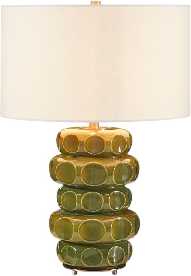 Uttermost® Masau Moss Green Table Lamp-4