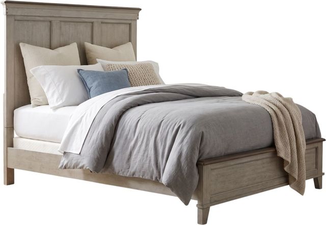 Liberty Furniture Ivy Hollow 4-Piece Dusty Taupe/Weathered Linen Queen Panel  Bedroom Set-1