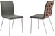 Armen Living Crystal 2-Piece Gray Dining Chairs-2