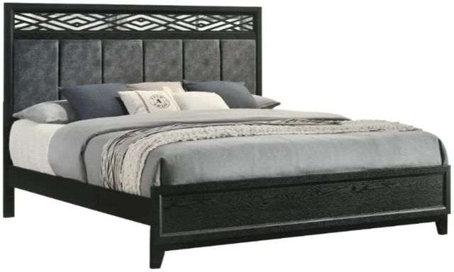 New Classic® Home Furnishings Obsidian Black Queen Panel Bed-0