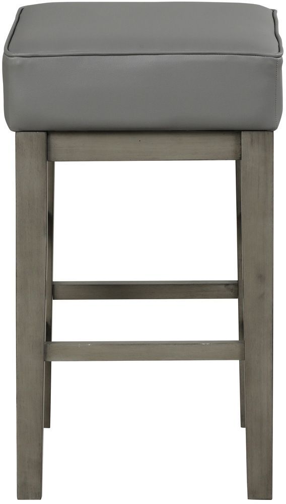 Mazin Furniture Pittsville Antique Gray Counter Stool-1